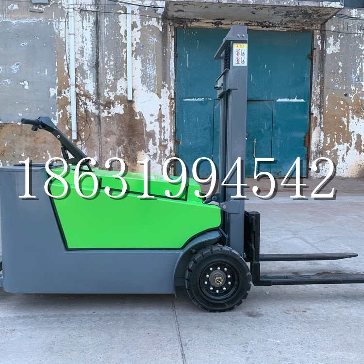 韩城市小型电动叉车1吨2吨步行站驾式电瓶堆高充电装卸车液压升降车铲车